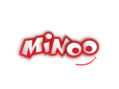 Minoo concept drawing food identity logo logo design logotype msmailey red smile vector white