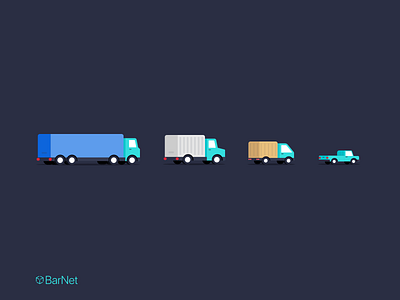 BarNet app: Trucks icons adobexd android app design graphic design icon illustration iphone logistics minimal modern msmailey shipping truck ui ux vector web