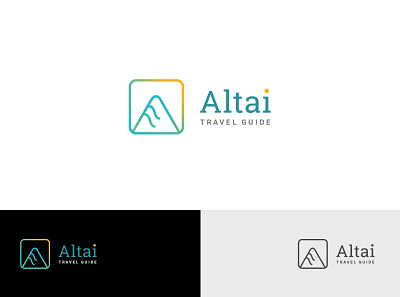 Altai travel guide branding graphic design logo