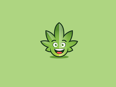 Greenmoji cannabis design logo mascot playful