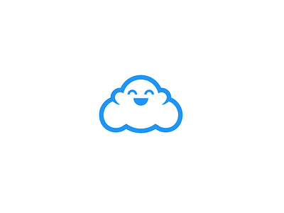 Cute Happy Cloud cloud logo playful vector