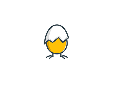 Hatchers egg icon logo mascot vector