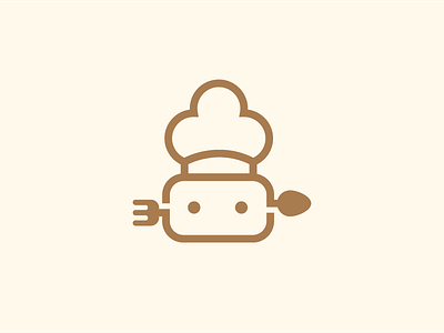 Chef Bot abstract bot chefs fun logo logos mascot robot vector