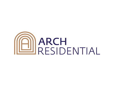 Arch Residential logo design brand identity branding corporate identity design identity logo metal pantone pattern print stationery visual identity