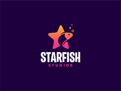 Logo for Star Fish Studio character cute logo design illustration logo starfish