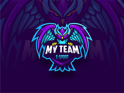 Mystique Owl E Sport animation character esport logo illustration logo owl vector