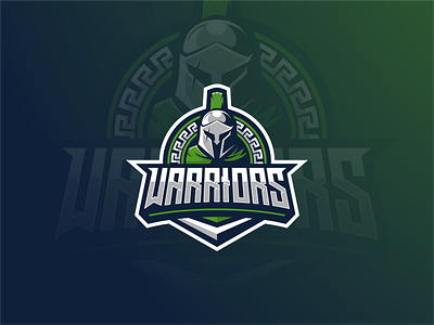 Warriors E Sport Logo character design esportlogo esports illustration logo spartan warior