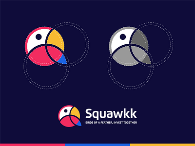 SQUAWKK aplication applogo behance bird logo dribble icon logo logo art logo awesome logo designer logoplace logoroom logoshift parrot logo