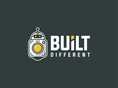 BUILT DIFFERENT appdesign applogo behance brand identity dribbble icon logo awesome logo brand logodesigner logoroom logos logoshift robot tech technology