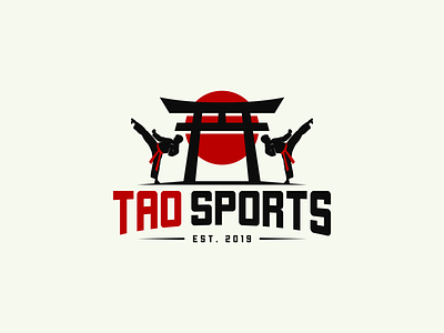 TAO SPORTS behance dribble icon logo awesome logo inspiration logodesign logoplace logoroom logos logoshift logosport martial sport logo tao
