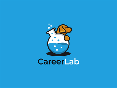 CAREER LAB behance brand identity dog dog logo dribbble flat design icon lab labrador logo art logoawesome logodesign logoinspiration logoroom logos logoshift