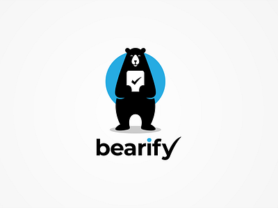 BEARIFY app design application applogo bear logo behance brand identity dribble icon logo art logo brand logo design logoawesome logoplace tecnology