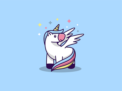 CUTE UNICORN abstract logo awesome logo behance chef cutelogo dribble icon logo logo art logodesigner logoroom logoshift modern unicorn unicorn logo