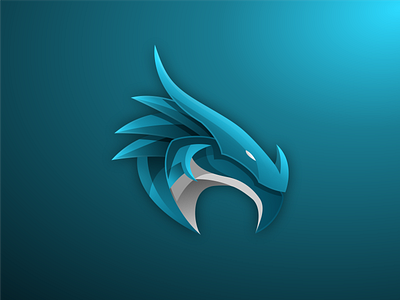 BLUE DRAGON behance colorful design dragon dragonlogo dragonlove dribble flatdesign gradient icon logo logoroom logos logoshift modern