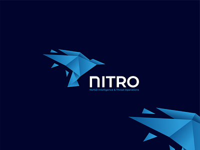NITRO abstractlogo behance chef cute logo design dribble icon logo logoroom logos logoshift modern origami origamilogo origamilove