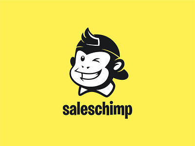 SALES CHIMP behance bull characterlogo chimplogo design dribble icon logo logoawesome logoroom logos logoshift mascot saleschimp saleslogo