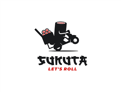 "SUKUTA" behance design dribble eat food foodlove icon logo logoart logoawesome logodesign logoroom logos logoshift scooter scooterlogo sushi sushilogo sushilove sushimeme