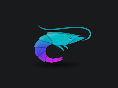 "UDANG" app behance design dribble food foodlove gradientlogo icon logo logoart logoawesome logoroom logos logoshift shrimp shrimpgradient shrimplogo shrimplove