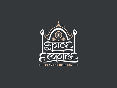 SPICE EMPIRE app behance design dribble flavor food foodlove icon indian indianflavor indianfood logo logoart logodesign logoroom logos logoshift restaurant restaurantlogo spicelove
