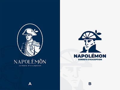 NAPOLEMON 2 app awesomelogo behance cool design dribble icecream icelogo icon lemon logo logoart logoroom logos logoshift mascot napoleon people