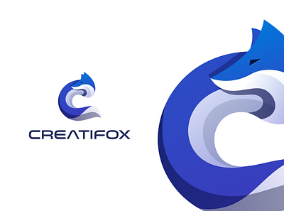 CREATIFOX behance design dribble fox gradient gradientlogo icon illustration logo logofox logoroom logos logoshift ui