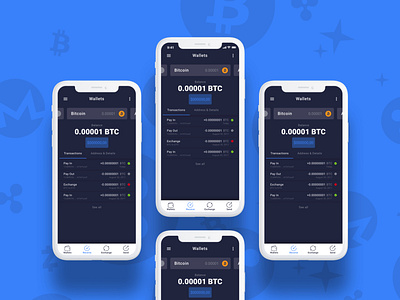 Decentralized Crypto Wallet app design mobile ui ux