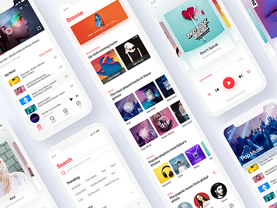 Marni Music android app branding design flat music queble ui user experience user interface ux