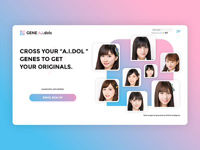 GENE A.I.dols | Landing page