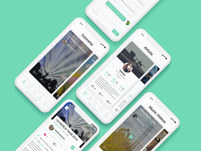 Mobile App For Musicians | UI Concept
