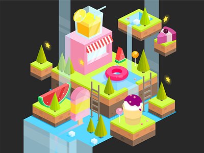 Candy island -  level design