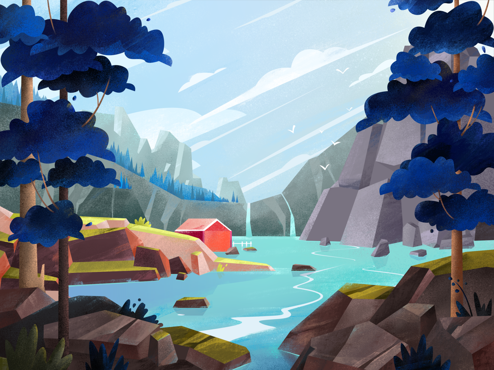 Forest By Daria Zariankina On Dribbble