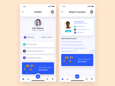 Banking App Profile Pages Shot by Burak Turalı on Dribbble