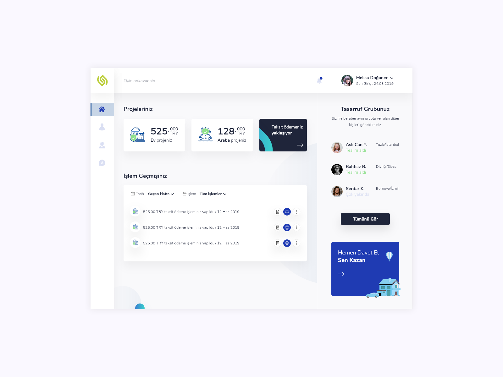 Banking Dashboard by Burak Turalı on Dribbble