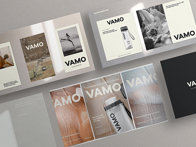 Branding of the water brand Vamo ad branding graphic design logo package socialmedia typography