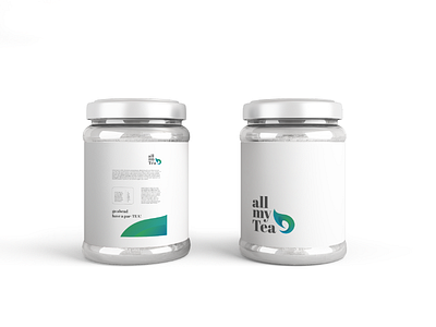 All My Tea | Packaging adobe illustrator adobe photoshop brand identity design branding design identity design illustration jar logo minimal minimalist packaging packaging design typography vector