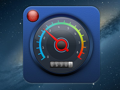 Launcher icon app icon apps icon auto glass icon ios ipad iphone lamp led numbers rounded speed