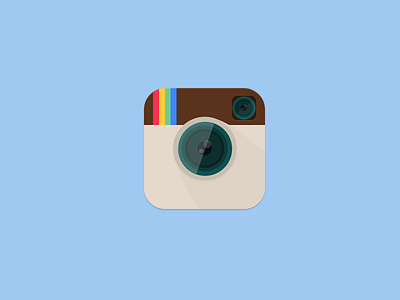Instagram Flat Icon app app icon apple flat icon icons instagram ios photography