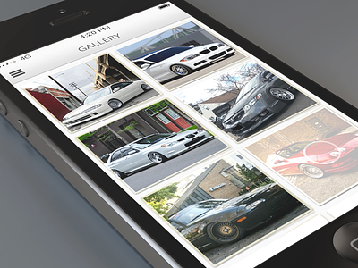 Gallery apps box size gallery ios ios7 iphone picture shelf thumbnail ui ui design user interfaces