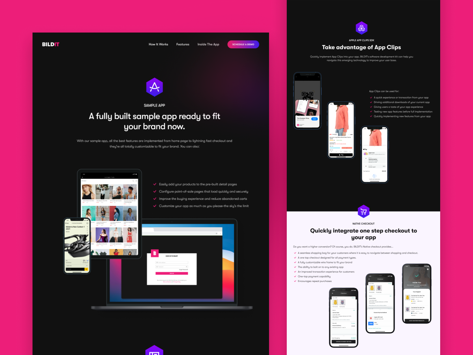 Features web page by Hendra Gunawan on Dribbble