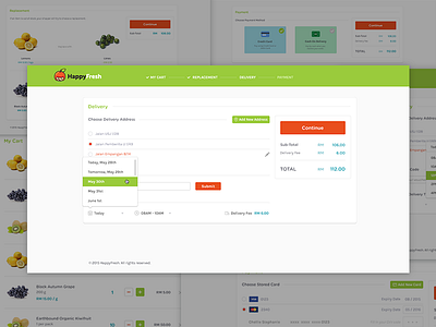 Checkout Process checkout design e commerce ecommerce green light orange ui design webapp website white