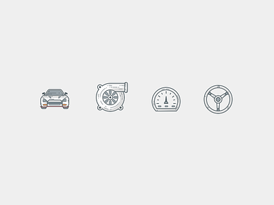 Vehicle Diagnostic Icons android app car dashboard gauge icon set icons ios navigation steering tuning vehicle