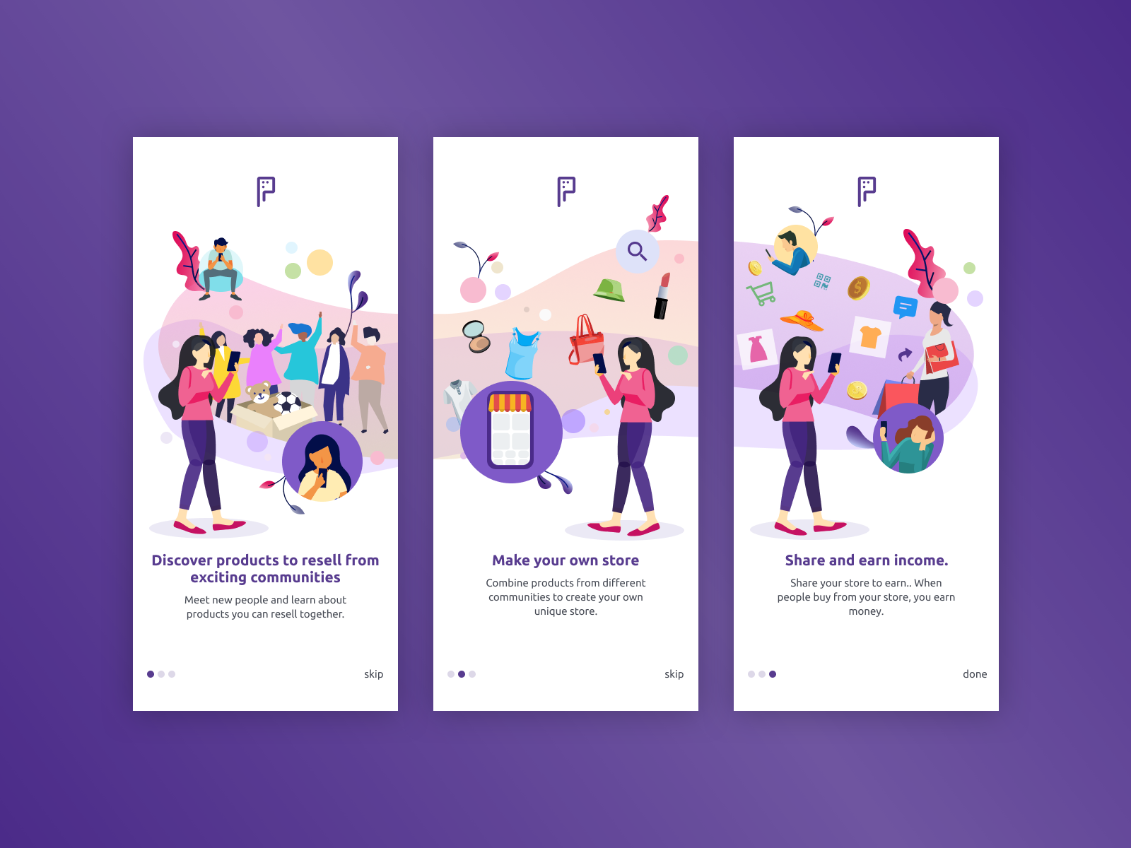 Coachmarks and info cards by Nitish | Dribbble