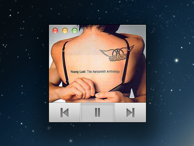 Mini music player aerosmith app back song desktop grey mini music next play player ui