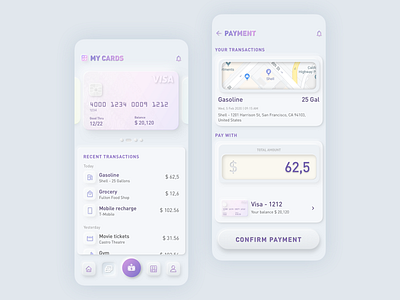 Bank and Finance app in Skeuomorphism