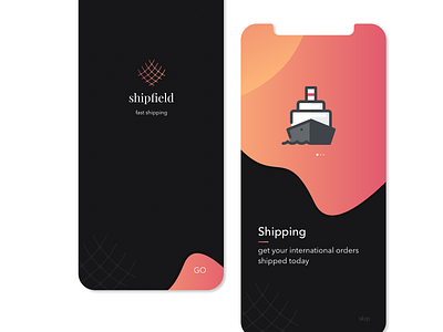 Shipping Organisation app concept. app booking branding concept design ios iphone typography ui ux