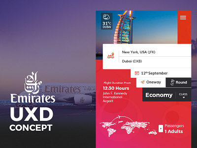 Emirates Uxd Concept android app booking bording dubai emirates flight ios pass travel world