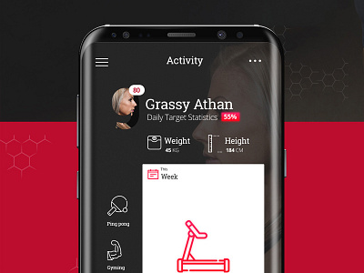 Fitness Nine Track Mobile App android app design gym health ios iphone ui ux world