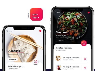 Yourtest Dribbble design food health ios iosapp iphone ui ux world