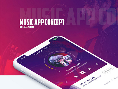 Music App Concept Dribbble concept concept app concept design ios application mobile radio music app