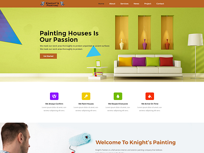 Knight’s Painting -UI Design graphic design ui design web design web development